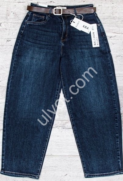 ДЖИНСЫ M.SARA (L-4XL) Т.СИНИЙ 1323-1
