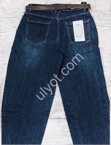 ДЖИНСЫ M.SARA (L-4XL) Т.СИНИЙ 1323-1