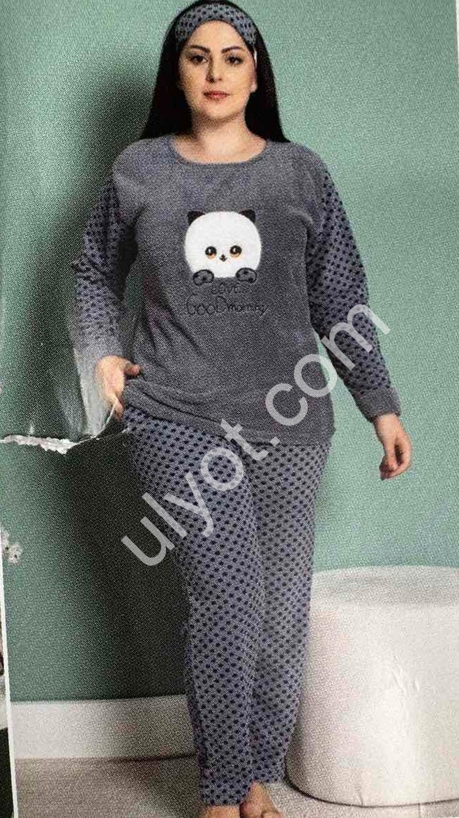 ПИЖАМА (XL-4XL) МАХРА ГРАФИТ 01870