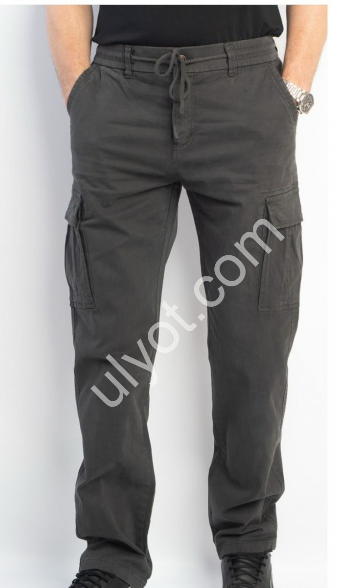 ДЖЕГИНСЫ AKPZEN (32-40) КАРГО ГРАФИТ 8099-16