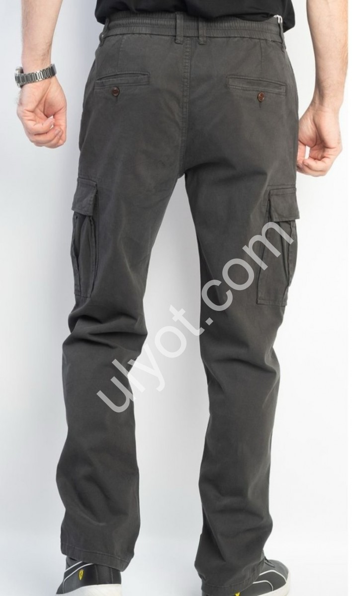 ДЖЕГИНСЫ AKPZEN (32-40) КАРГО ГРАФИТ 8099-16