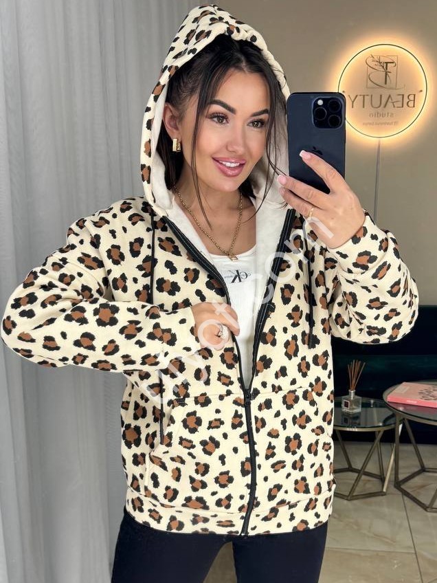 КОФТА (42-52) КРЕМ+КОРИЧНЕВЫЙ 3089