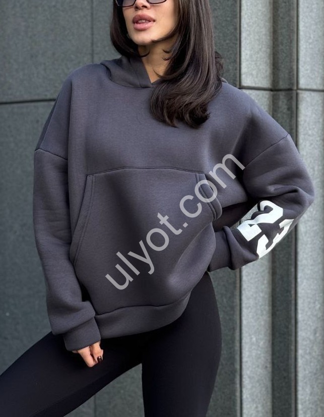 ХУДИ (42-48) ФЛИС ГРАФИТ 4250