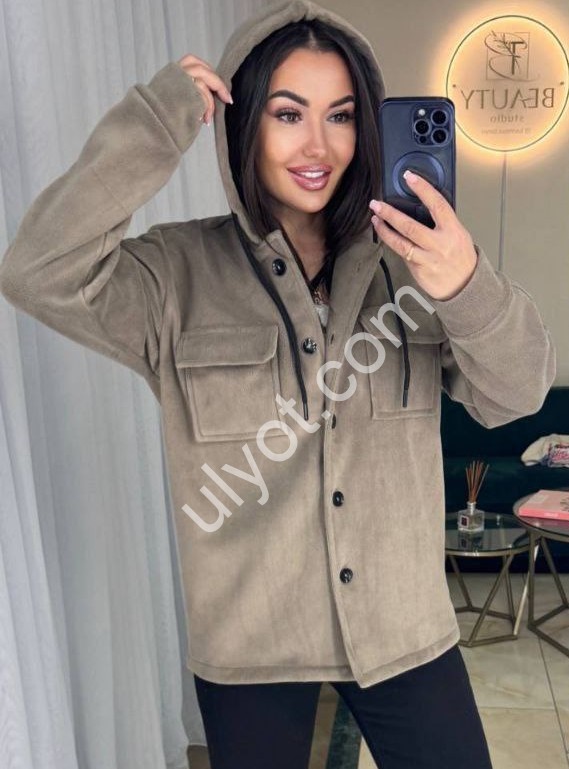 РУБАШКА (42-48) ФЛИС БЕЖ 1556