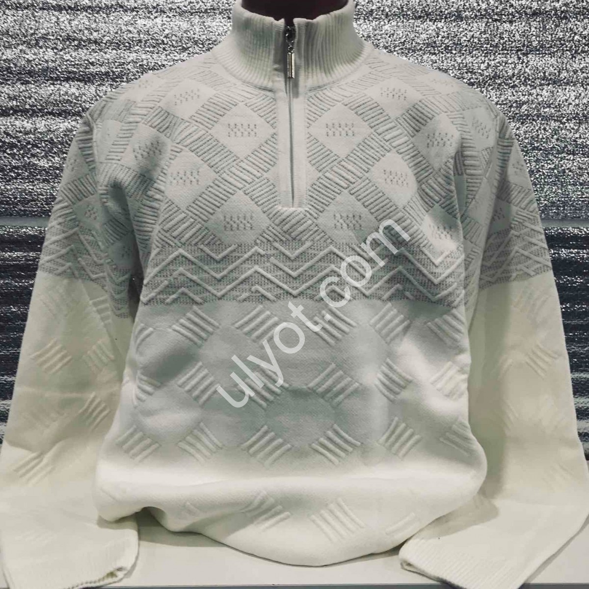 СВИТЕР EVS (L-2XL) МОЛОКО 3059