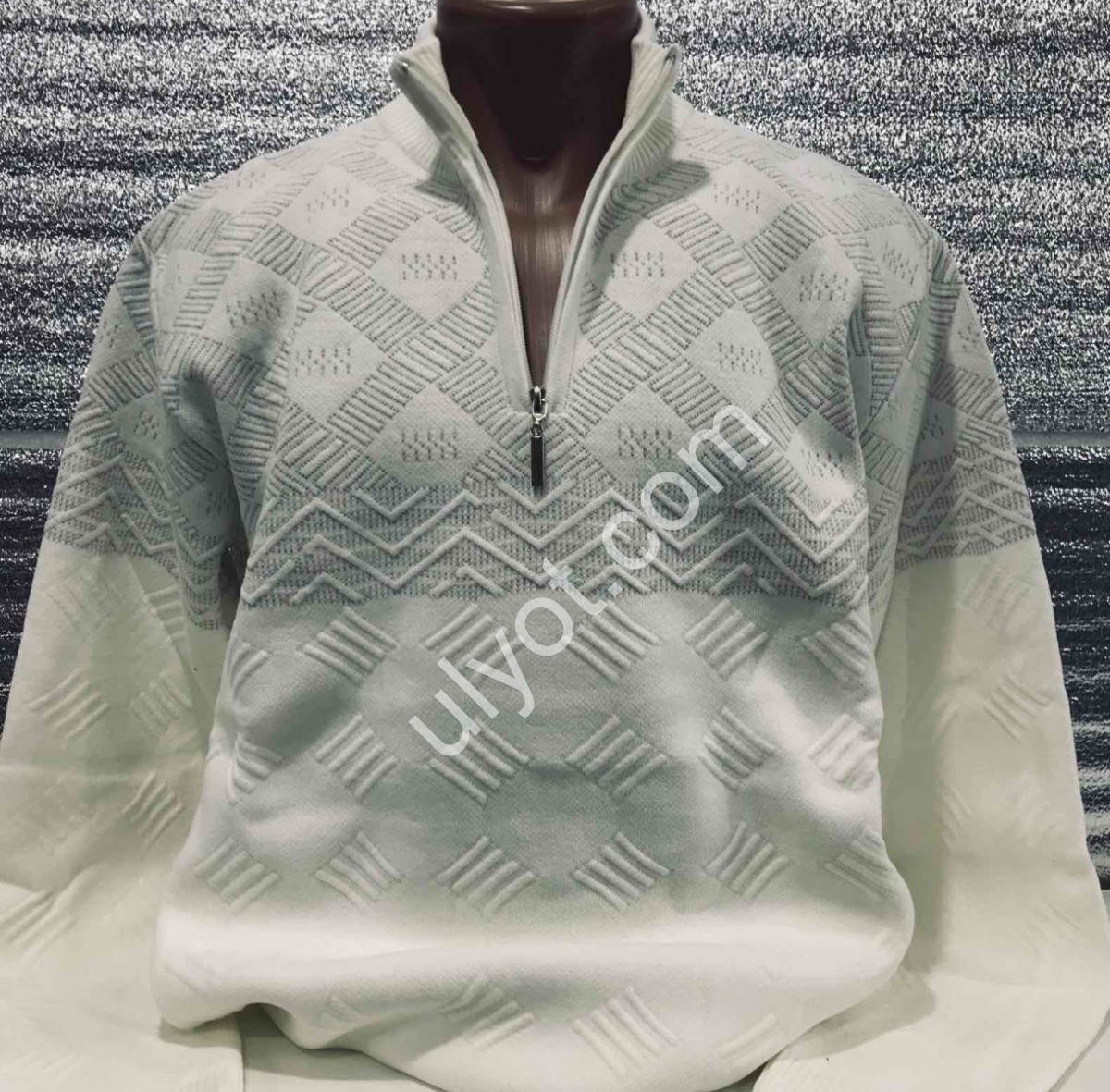 СВИТЕР EVS (L-2XL) МОЛОКО 3059