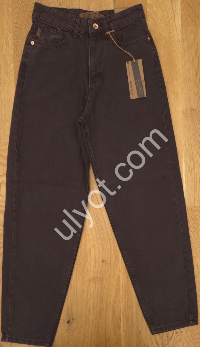 ДЖИНСЫ SASHA (26-31) ШОКОЛАД 2350