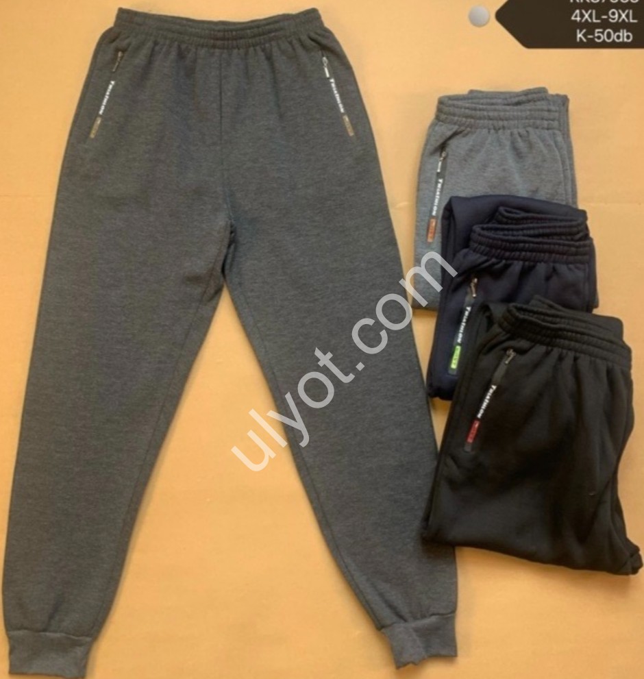 СПОР.ШТАНИ (4XL-8XL) ФЛІС МАНЖЕТ МІКС 87955