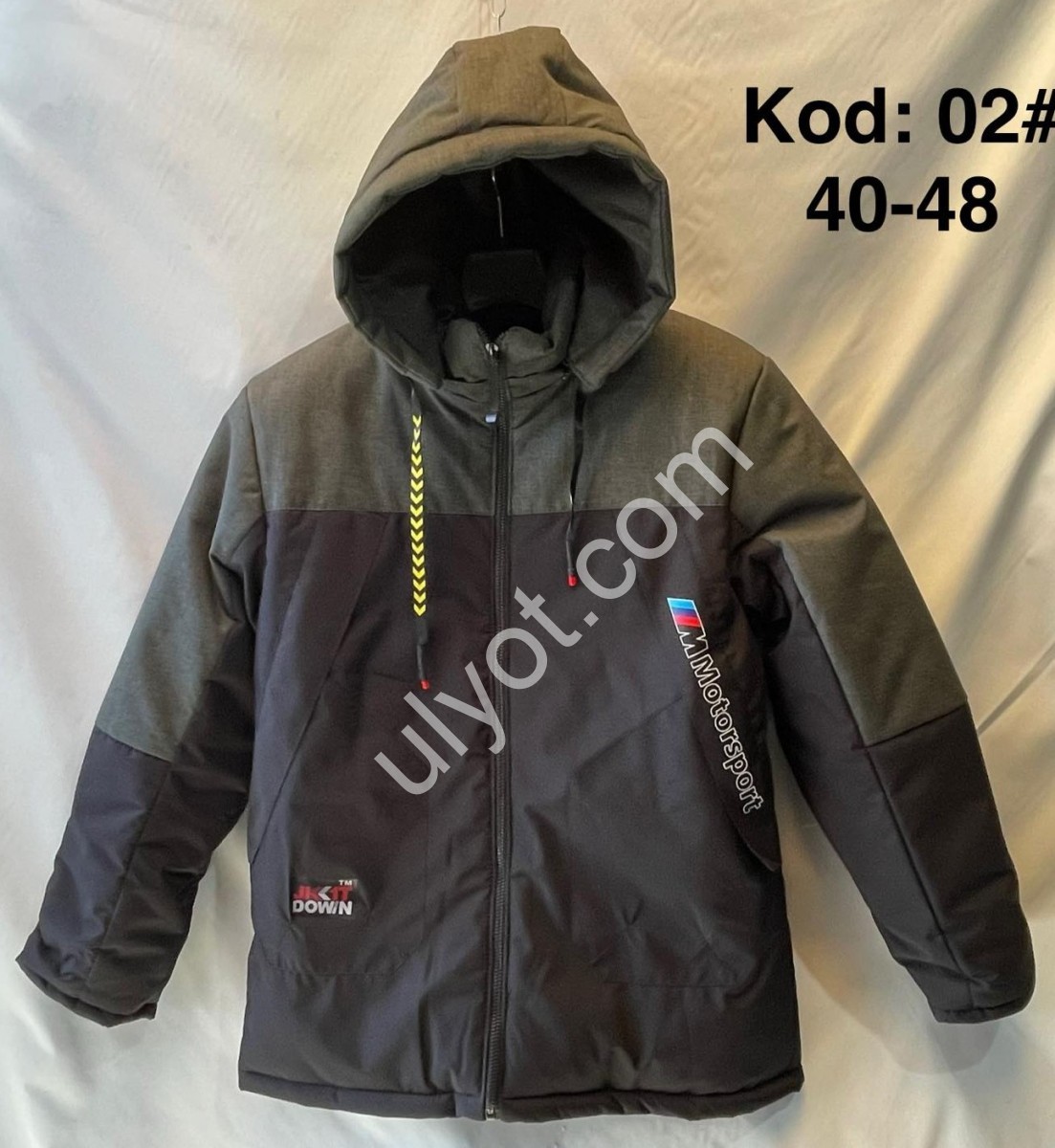 КУРТКА (13-17 РОКІВ) Хутро ЧОРНО-ХАКИ 02