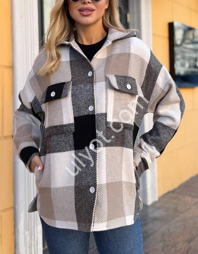 КУРТКА-РУБАШКА (42-48) ЧЕРНЫЙ+МОККО 224