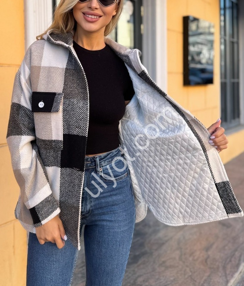 Фото 2 КУРТКА-РУБАШКА (42-48) ЧЕРНЫЙ+МОККО 224