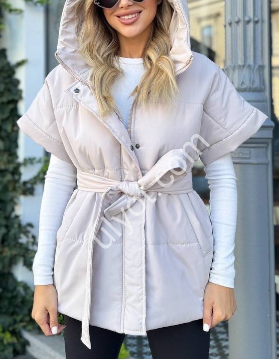 ЖИЛЕТКА (42-52) СВ.БЕЖ 01045