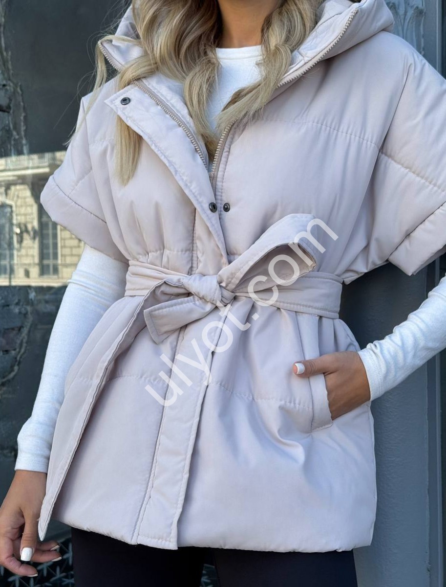 ЖИЛЕТКА (42-52) СВ.БЕЖ 01045