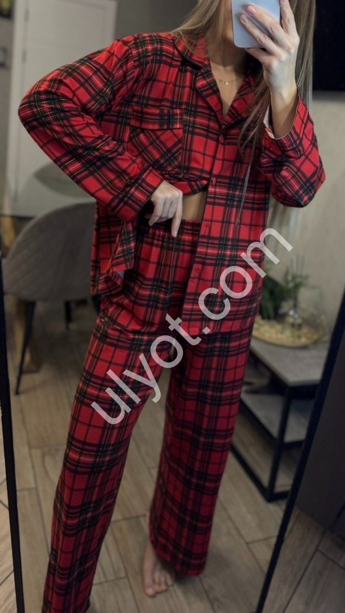 ДОМ.КОМПЛЕКТ (42-50) КЛІТКА ЧЕРВОНИЙ 18