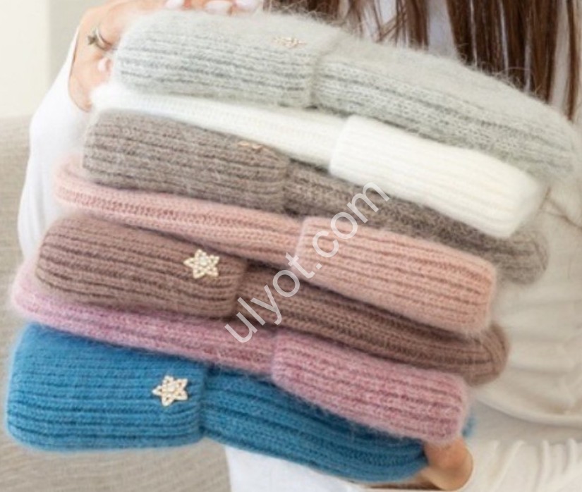 ШАПКА АНГОРА9 (ONE SIZE 56-58) ФЛИС МИКС 