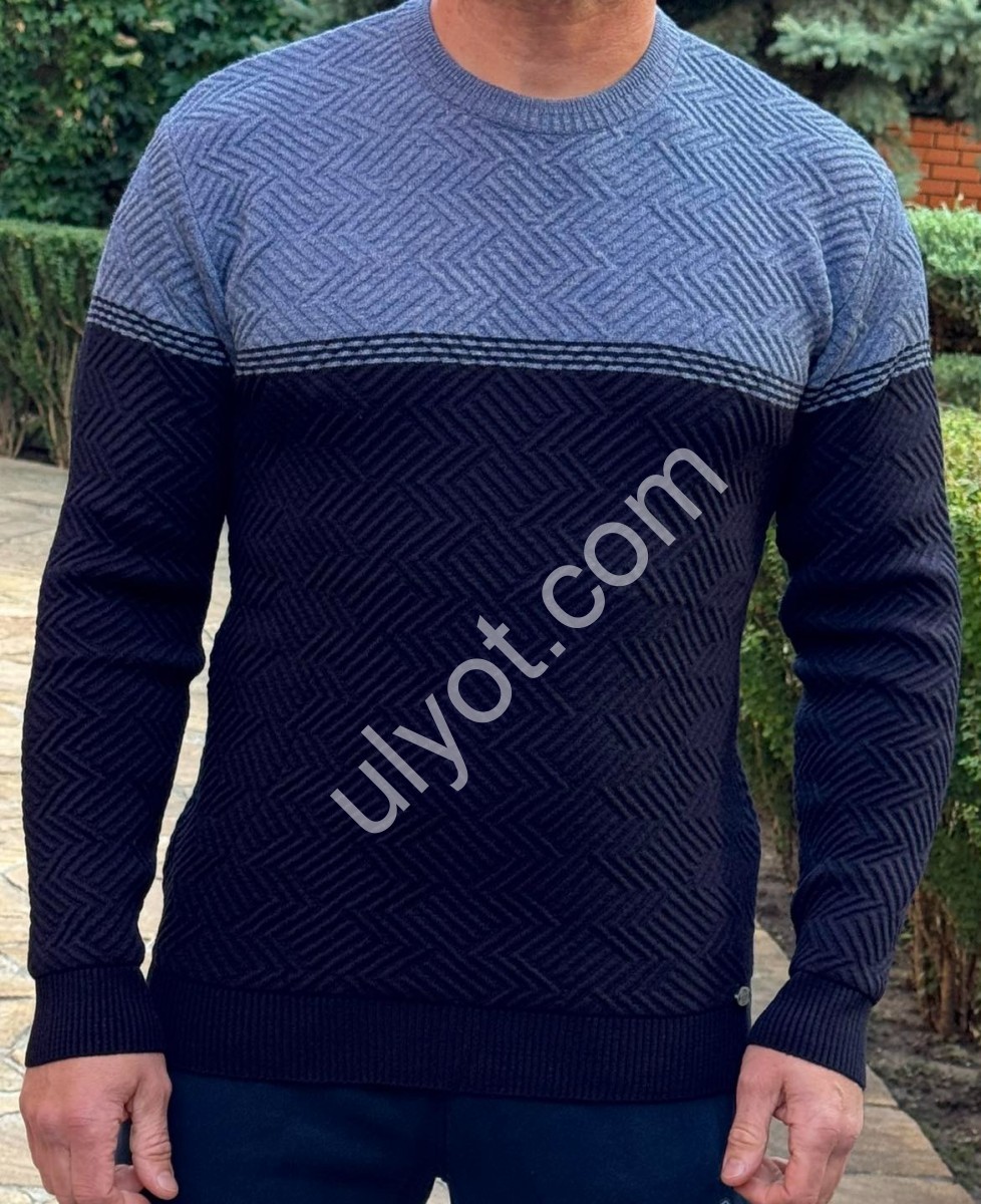 СВИТЕР DEVANTI (L-2XL) Т.СИНИЙ 72178