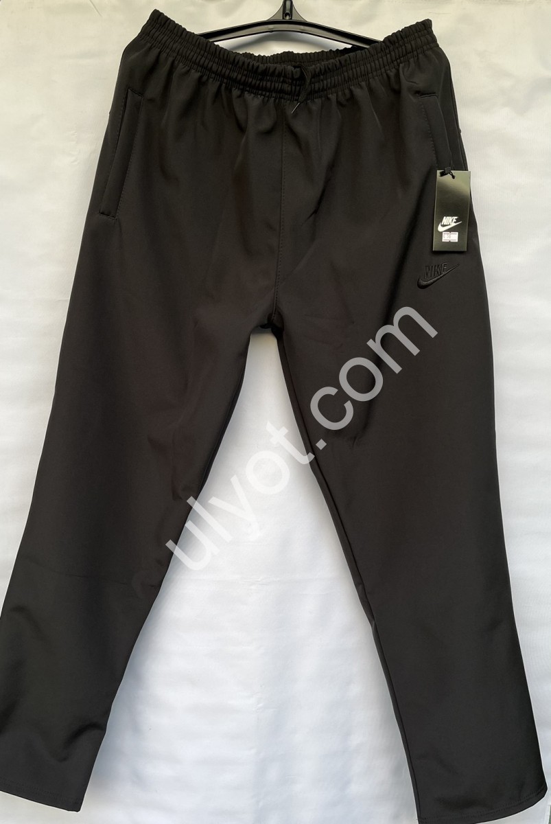 СПОРТ.ШТАНЫ N02 (50-56) ФЛИС ПРЯМОЙ ЧЕРНЫЙ 