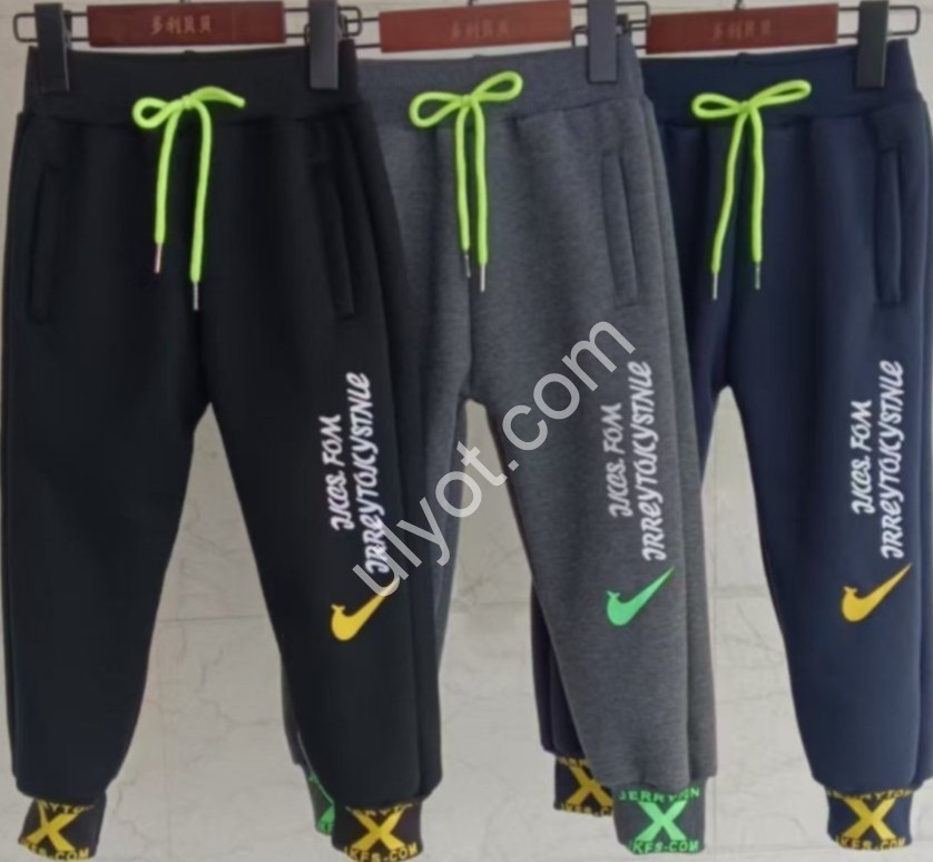 СПОРТ.ШТАНЫ N02 (2-5ЛЕТ) ФЛИС МАНЖЕТ СЕРЫЙ 56