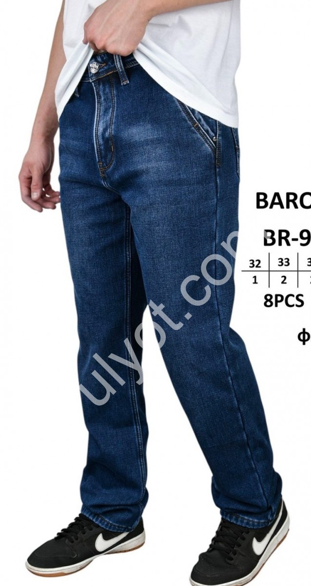 ДЖИНСИ BARON (32-38) ФЛІС Т.СИНІЙ BR9595F