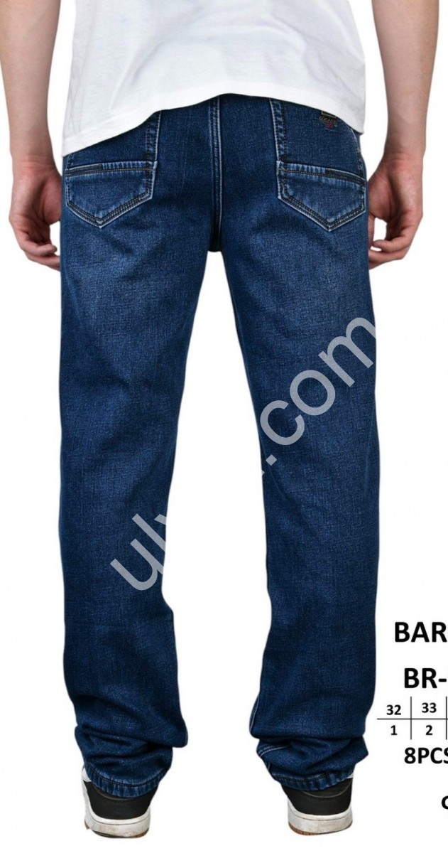 ДЖИНСИ BARON (32-38) ФЛІС Т.СИНІЙ BR9595F