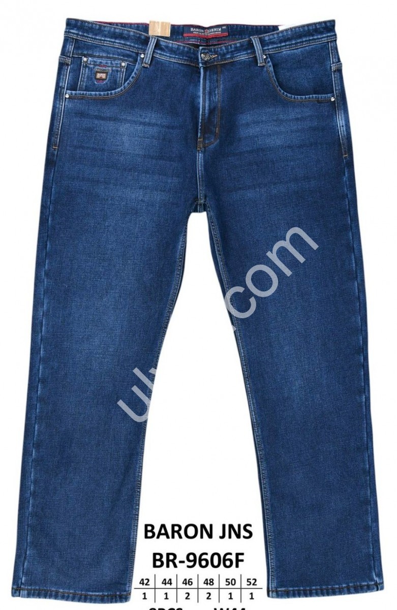 ДЖИНСИ BARON (42-52) ФЛІС Т.СИНІЙ BR9606F