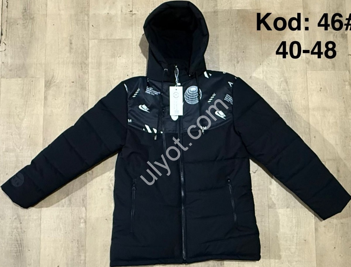 КУРТКА N02 (13-17 РОКІВ) ЧОРНИЙ+ЧОРНИЙ 46