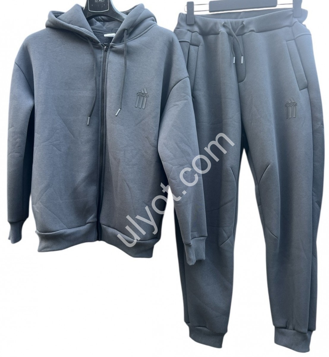 СПОРТ.КОСТЮМ A01 (48-56) ФЛИС МАНЖЕТ ГРАФИТ 