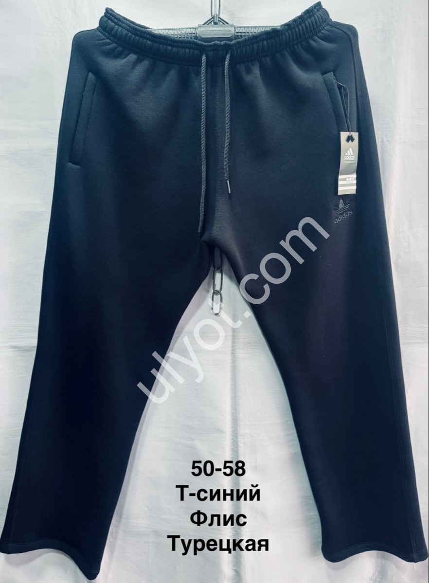 СПОРТ.ШТАНИ A01 (50-58) ФЛІС ПРЯМИЙ Т.СИНІЙ
