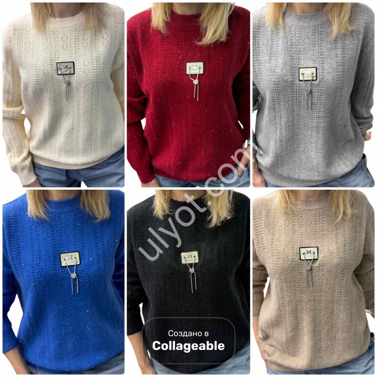 Фото 3 СВІТЕР (ONE SIZE 46-52) МІКС 25416