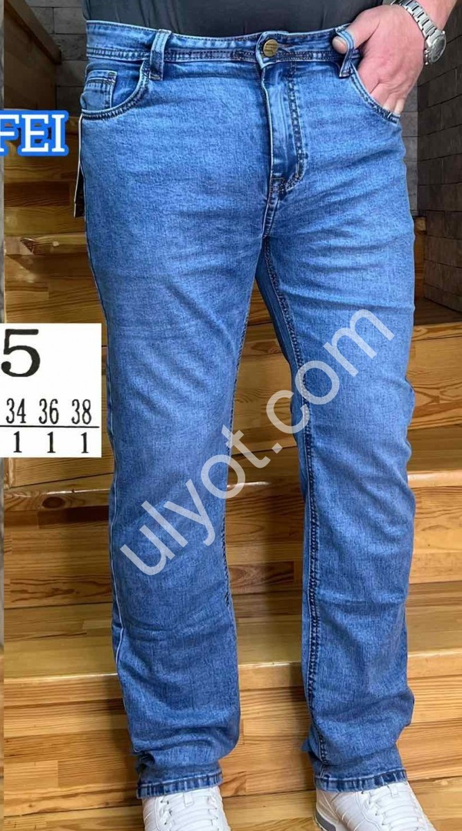 ДЖИНСЫ LONGFEI (29-38) Т.СИНИЙ 365