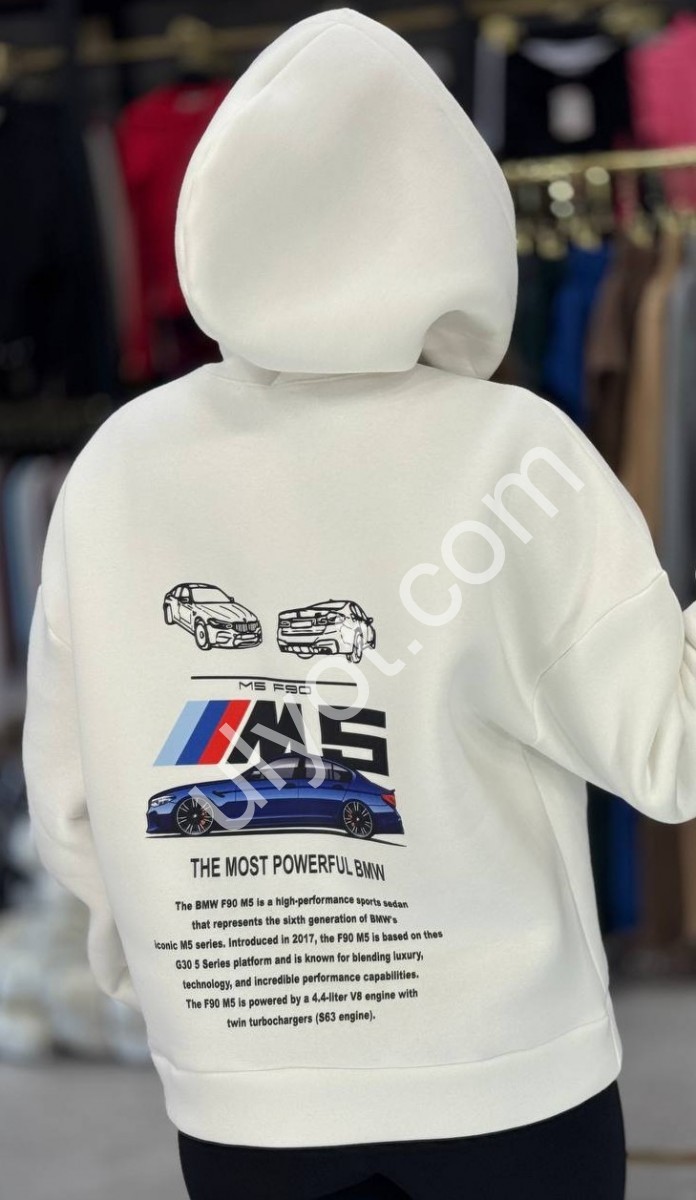 ХУДИ (42-48) ФЛИС БЕЛЫЙ 4254