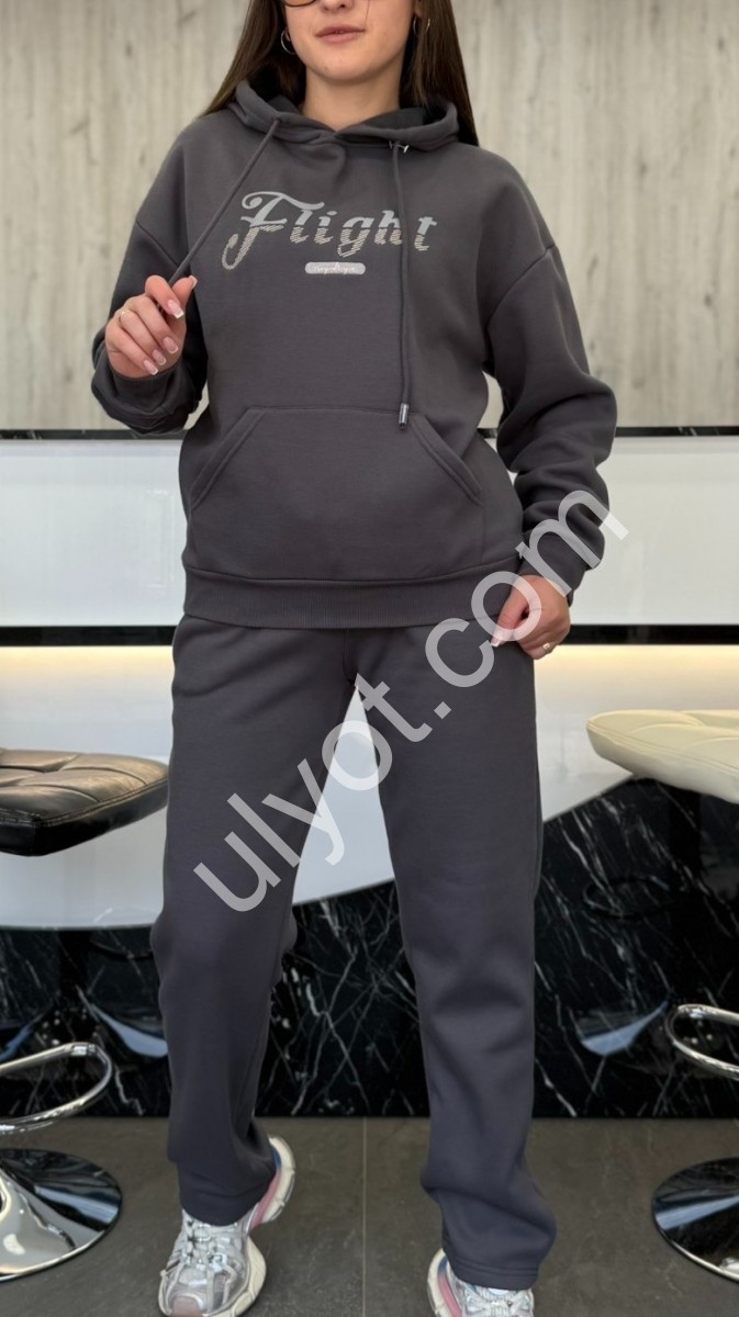 КОСТЮМ JJF (XL-3XL) Хутро Графіт