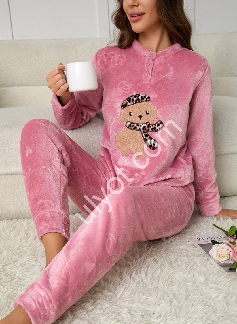 ПИЖАМА СОБАЧКА (M-3XL) РОЗОВЫЙ 70373