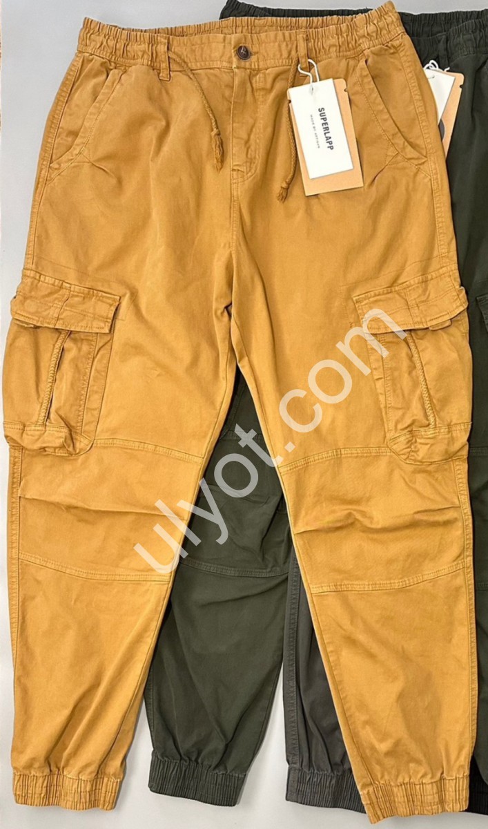 ДЖИНСЫ (38-46) КАРГО ХАКИ 8097