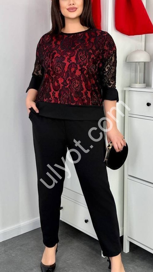 КОСТЮМ (48-62) КРАСНЫЙ 0330