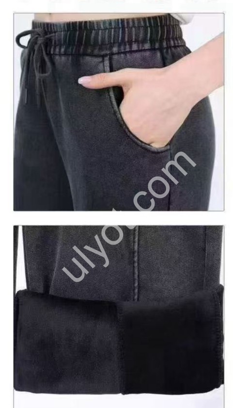 Фото 1 ШТАНЫ (S-4XL) МЕХ ГРАФИТ 2131