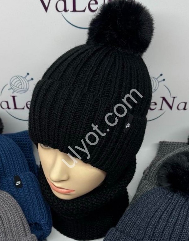 ШАПКА+ХОМУТ N02 (ONE SIZE 50-52) ФЛИС МИКС 