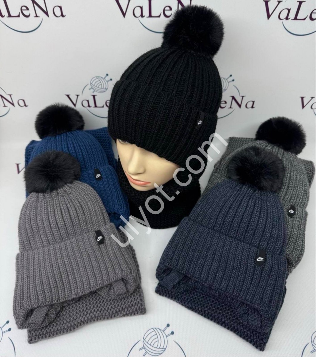 ШАПКА+ХОМУТ N02 (ONE SIZE 50-52) ФЛИС МИКС 