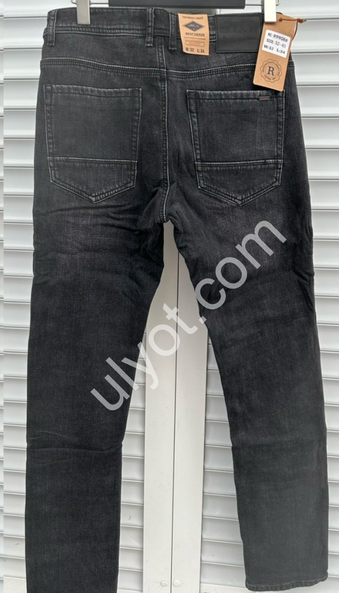 ДЖИНСЫ REIGOUSE (32-40) ФЛИС ГРАФИТ 9908