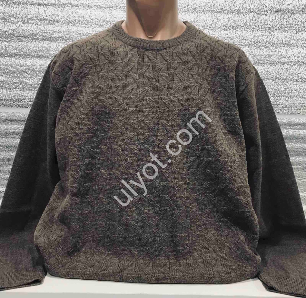 СВИТЕР DEVANTI (3XL-5XL) ШОКОЛАД 73536-1