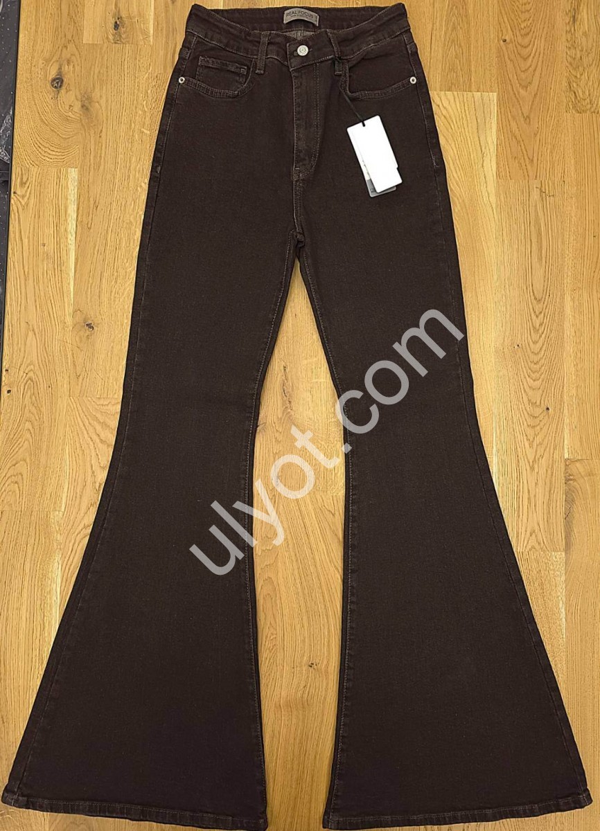 ДЖИНСЫ REAL FOCUS (25-30) ШОКОЛАД 1813-403