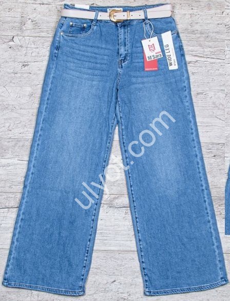 ДЖИНСЫ M.SARA (L-4XL) СИНИЙ 521-4B