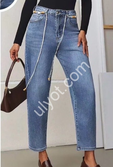 ДЖИНСЫ M.SARA (XS-XL) Т.СИНИЙ 270-4