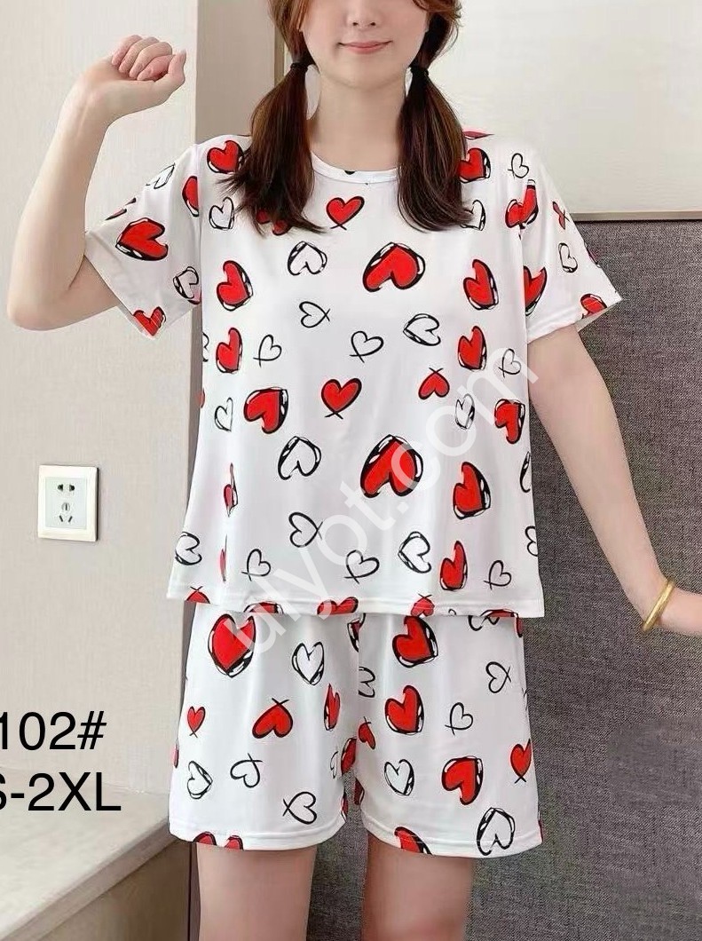 ПИЖАМА (S-2XL) СЕРДЦА 102
