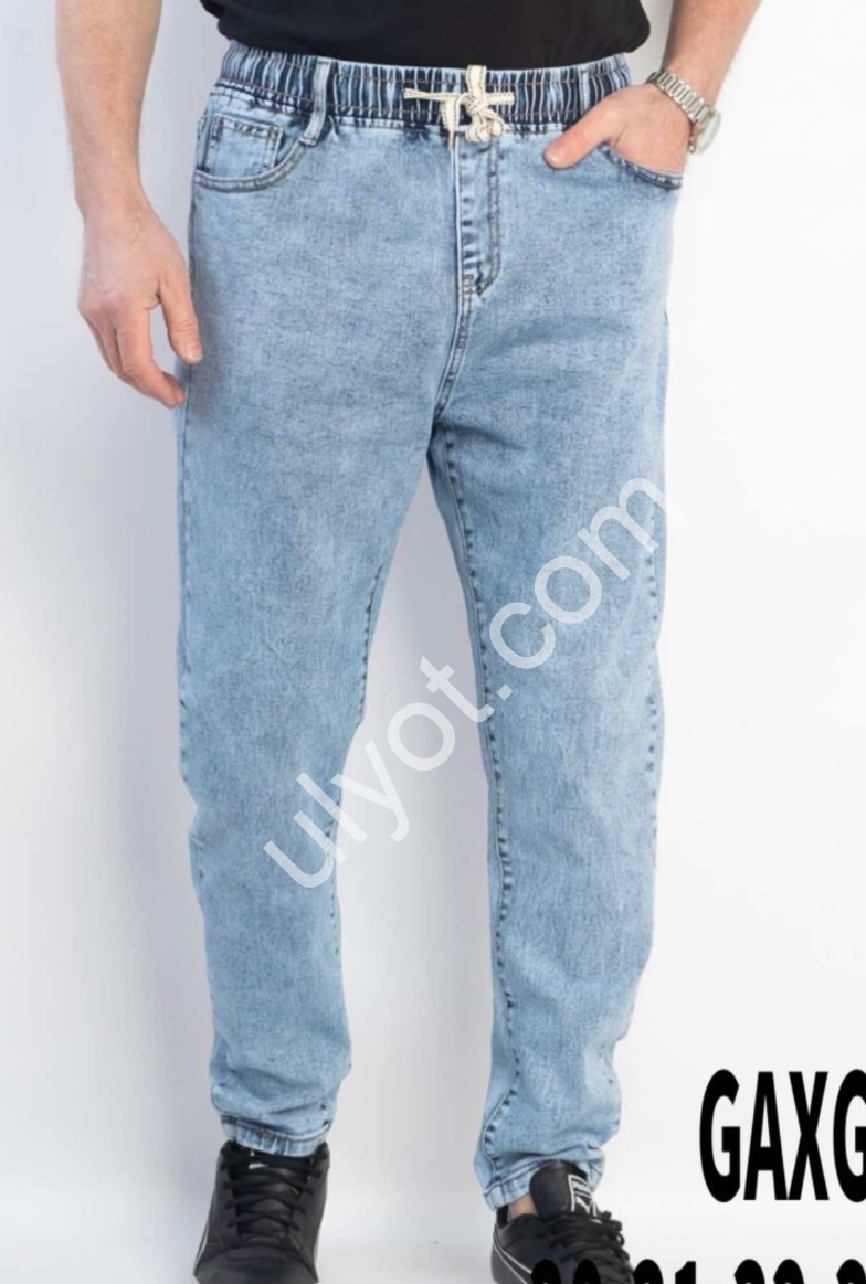 ДЖИНСЫ GAXGAX (30-40) ГОЛУБОЙ 1220