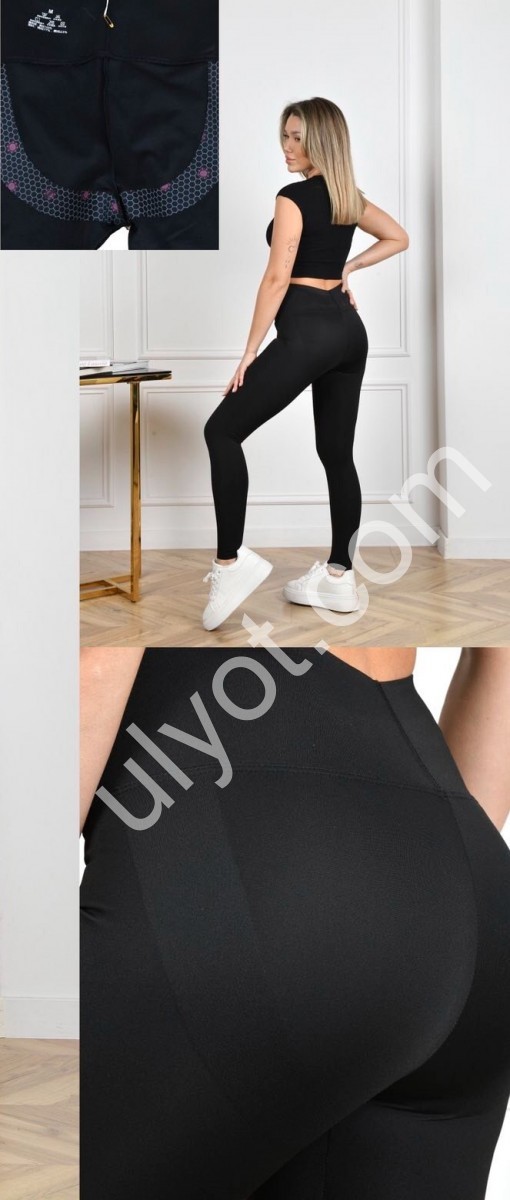 ЛЕГГИНСЫ (M-2XL) ЧЕРНЫЙ 2812