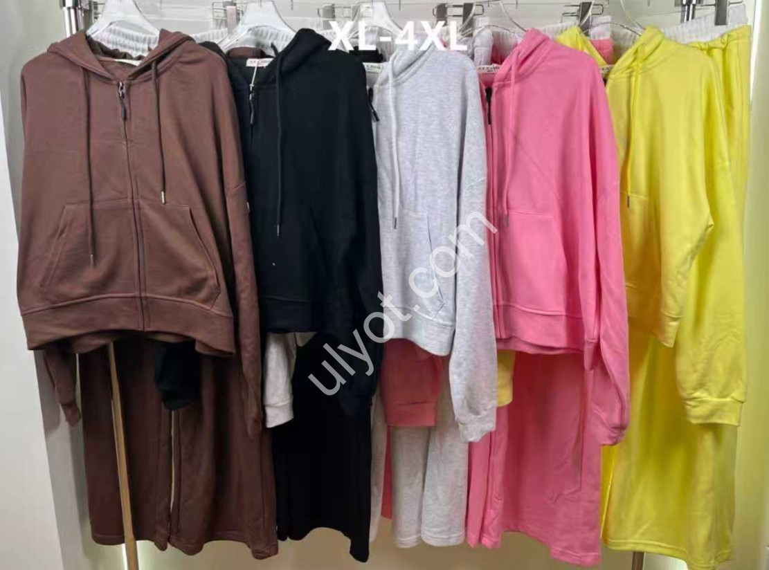 КОСТЮМ (44-50) ПРЯМОЙ РОЗОВЫЙ WY88