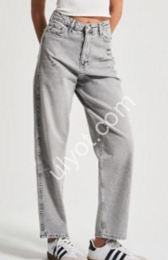 ДЖИНСЫ IT'S BASIC (32-36) СЕРЫЙ 3240/12s5/12
