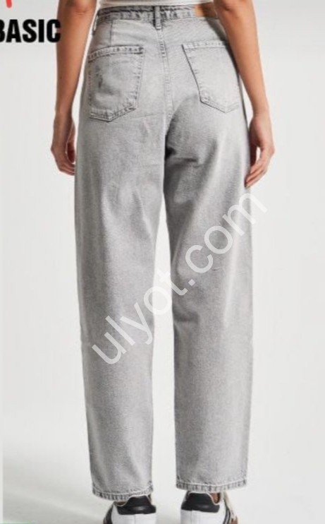 ДЖИНСЫ IT'S BASIC (32-36) СЕРЫЙ 3240/12s5/12
