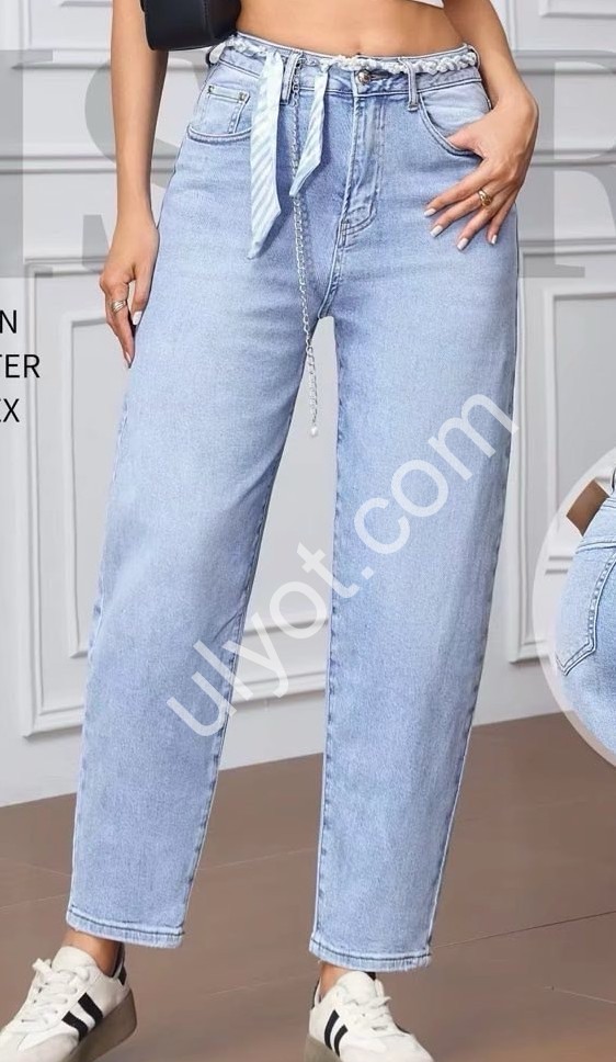 ДЖИНСЫ M.SARA (XS-XL) ГОЛУБОЙ 263-5